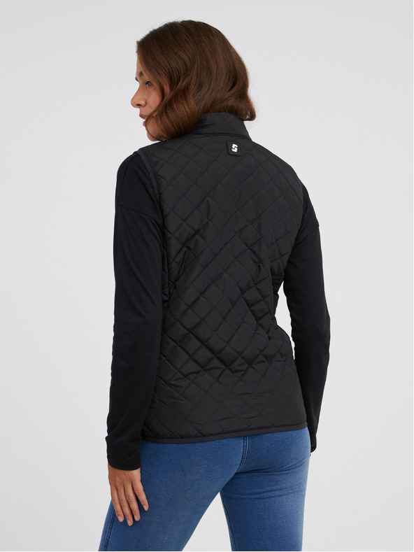 Sam 73 Čierna dámska prešívaná vesta SAM 73 Pictor