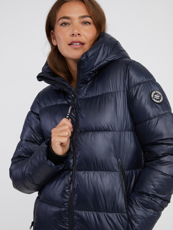 Sam 73 Tmavomodrá dámska zimná prešívaná bunda SAM 73 Jules