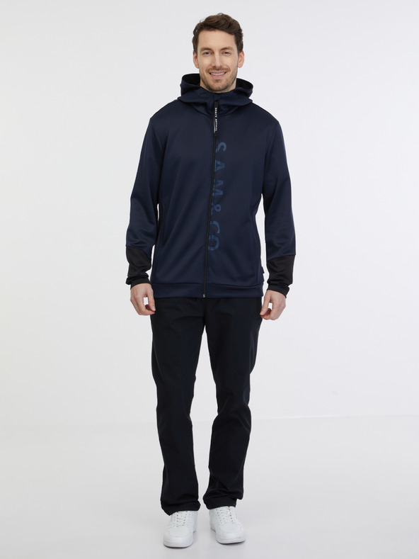 Sam 73 Tmavomodrá pánska mikina so zipsom SAM 73 Emanuel