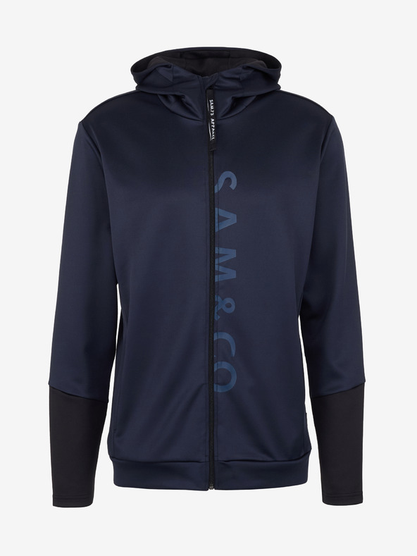 Sam 73 Tmavomodrá pánska mikina so zipsom SAM 73 Emanuel