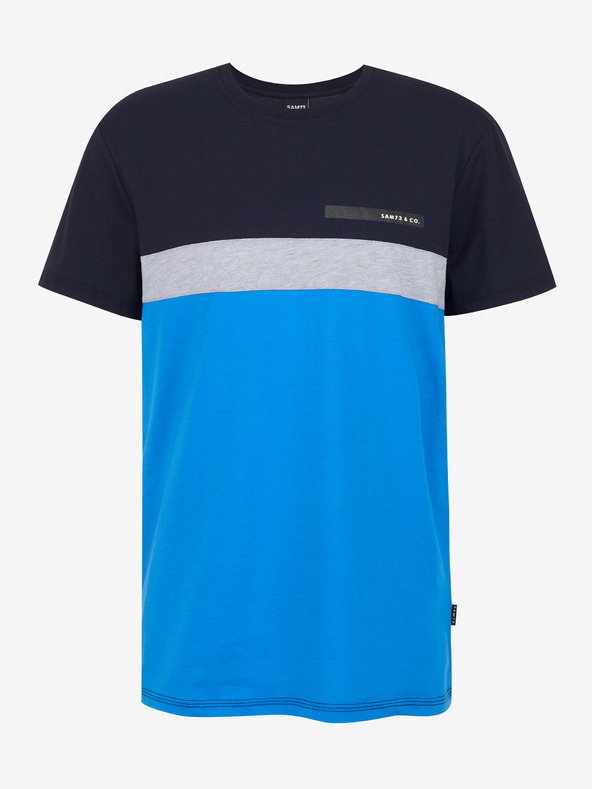 Sam 73 Modro-čierne pánske tričko SAM 73 Ernesto