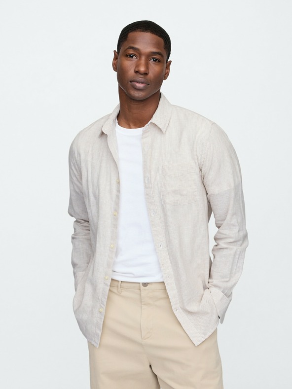 GAP Ľanová košeľa Standard Fit GAP