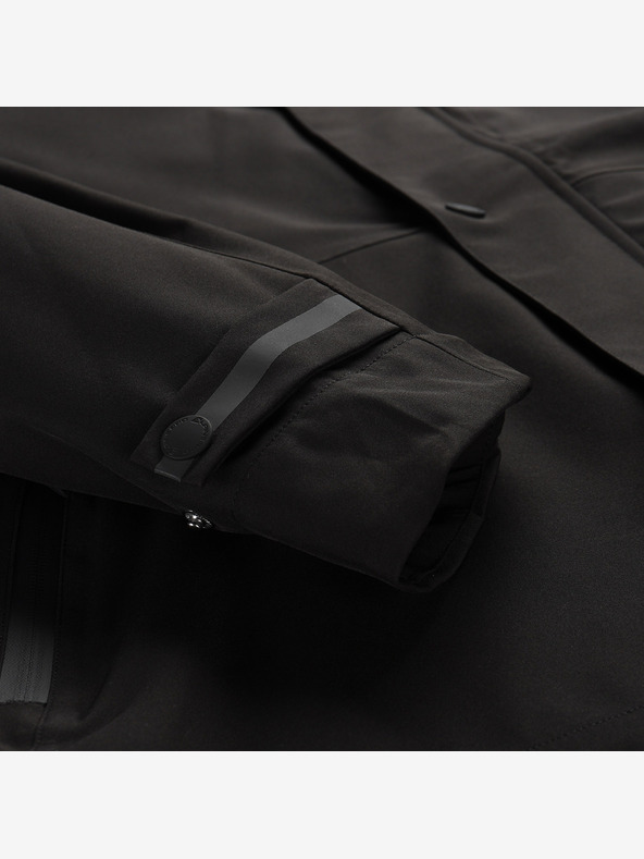 ALPINE PRO Pánsky kabát s ptx membránou ALPINE PRO SETIJ čierny