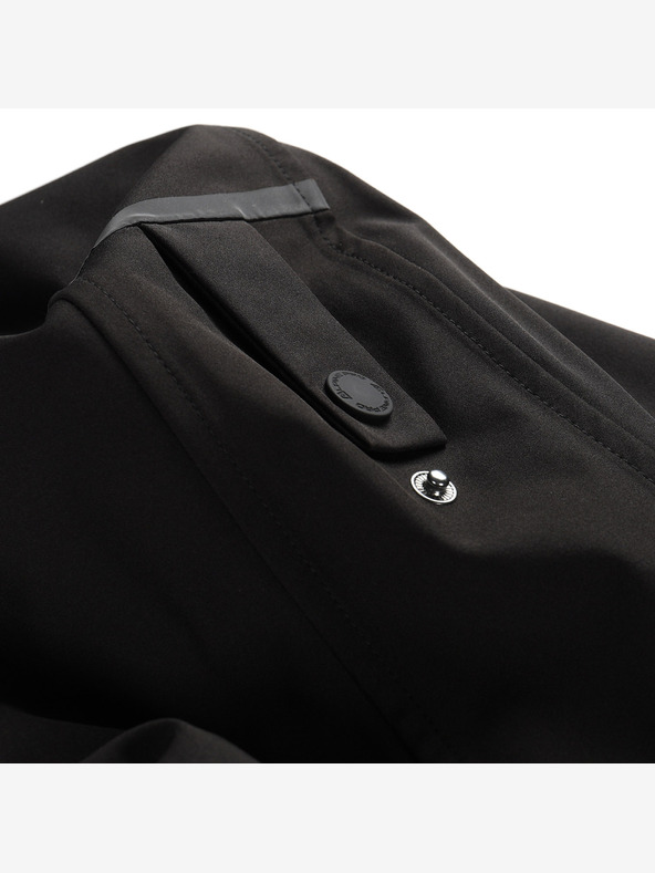 ALPINE PRO Pánsky kabát s ptx membránou ALPINE PRO SETIJ čierny