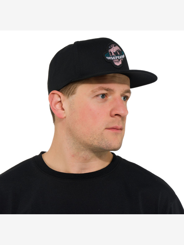 Horsefeathers Čiapka s lebkou - čierna HORSEFEATHERS