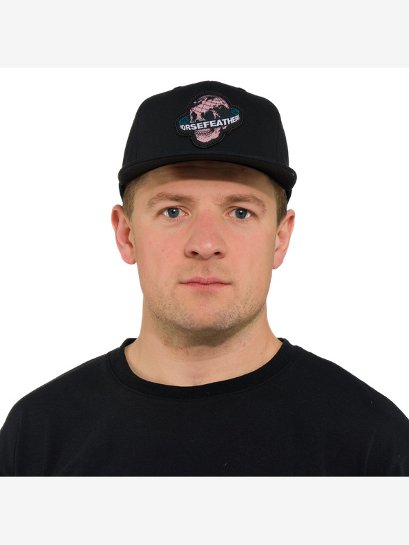 Horsefeathers Čiapka s lebkou - čierna HORSEFEATHERS