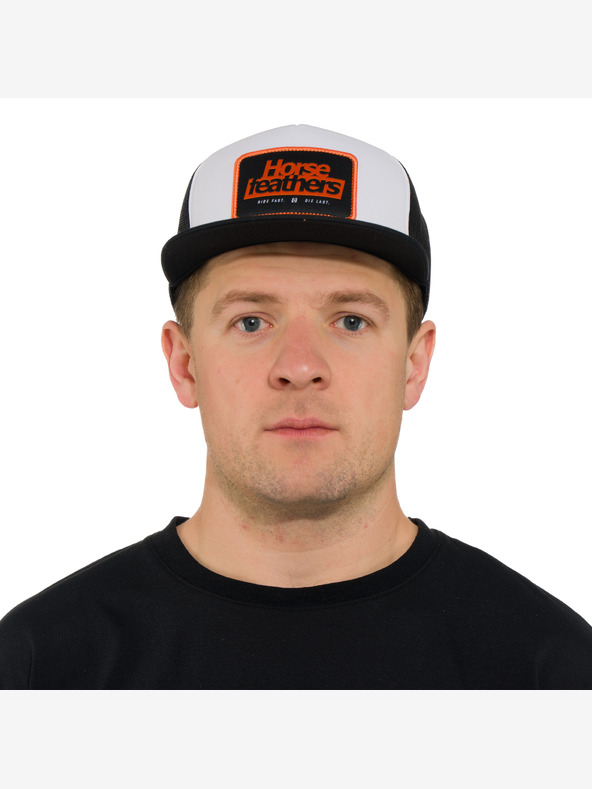 Horsefeathers Čapka Caster - biela HORSEFEATHERS