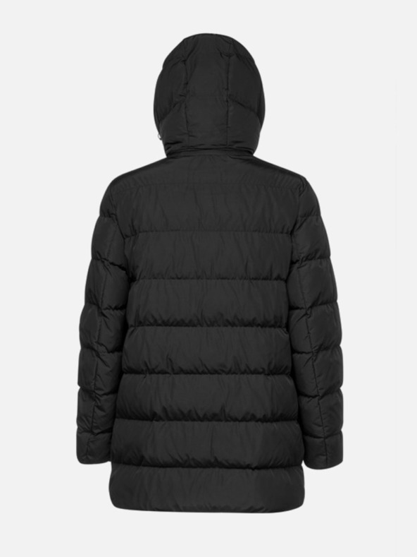 Geox Čierna pánska bunda Geox Pieve