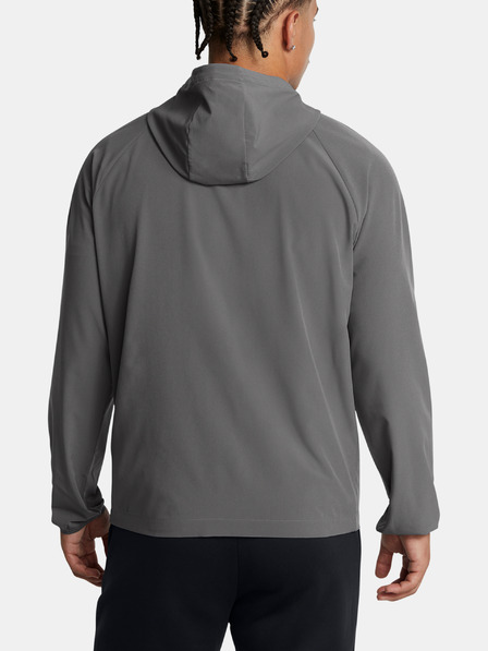 Under Armour Pánska bunda Under Armour UA Stretch Wvn WindbreakerEU-GRY