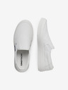 Jack & Jones Biele pánske slip on tenisky Jack & Jones