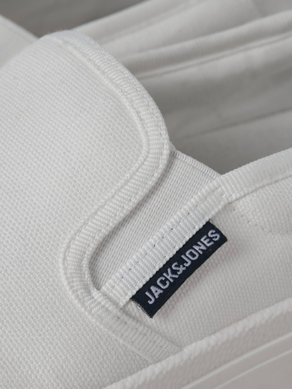 Jack & Jones Biele pánske slip on tenisky Jack & Jones