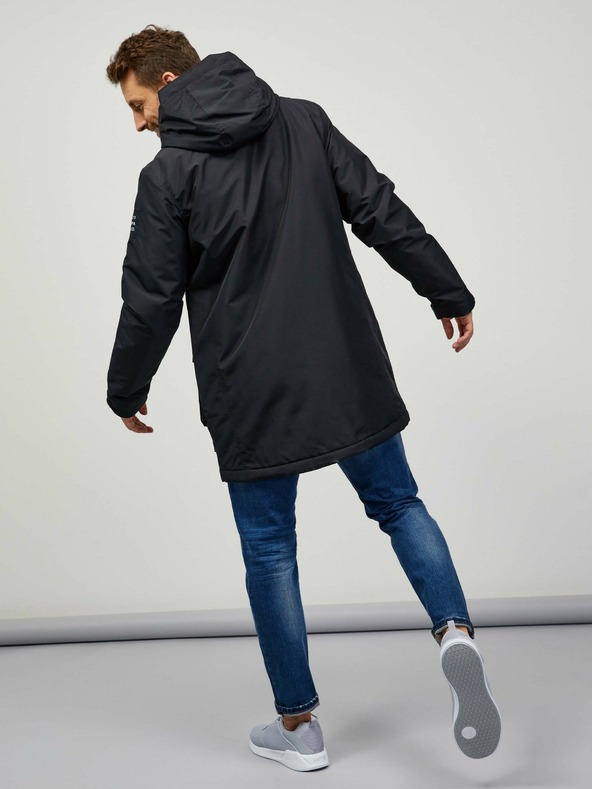 Sam 73 Čierny pánsky kabát SAM 73 Edward