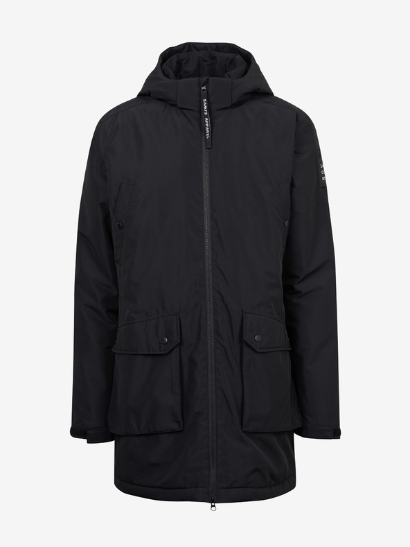 Sam 73 Čierny pánsky kabát SAM 73 Edward