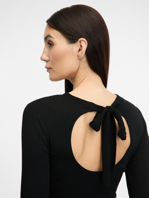 Orsay Čierne dámske midi šaty ORSAY