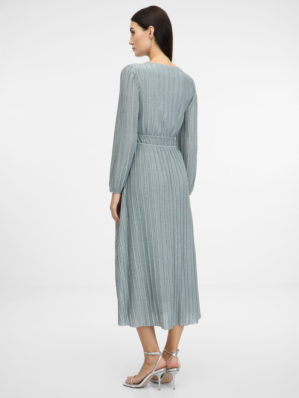 Orsay Strieborné dámske midi šaty ORSAY