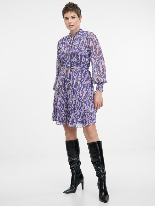 Orsay Fialové dámske šaty ku kolenám ORSAY