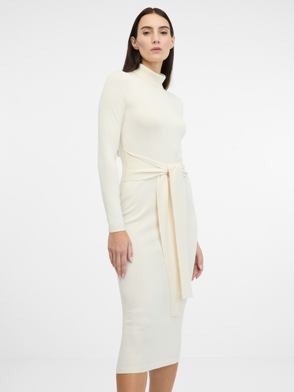 Orsay Krémové dámske šaty ORSAY