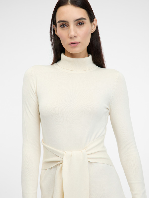 Orsay Krémové dámske šaty ORSAY