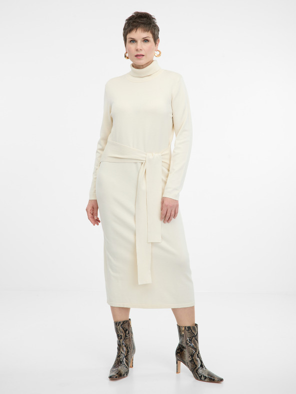 Orsay Krémové dámske šaty ORSAY