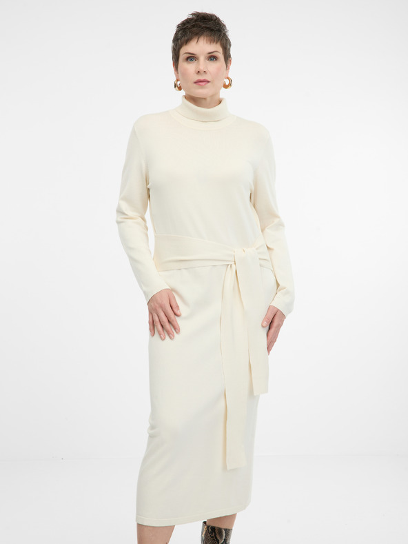 Orsay Krémové dámske šaty ORSAY