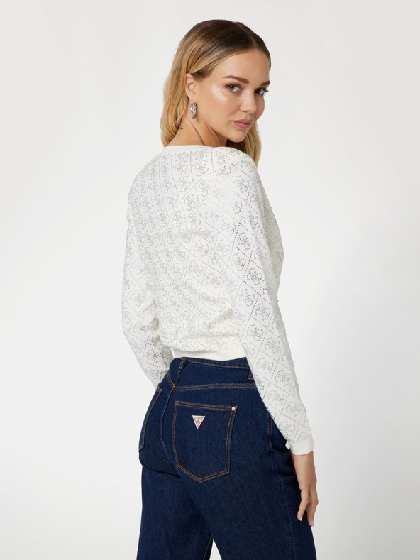 Guess Guess krémový dámsky sveter