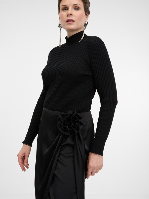 Orsay Čierna dámska midi sukňa ORSAY