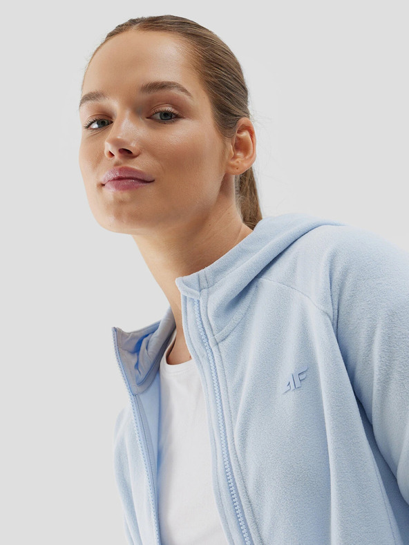 4F 4F Dámska bežná flísová mikina s kapucňou na zips