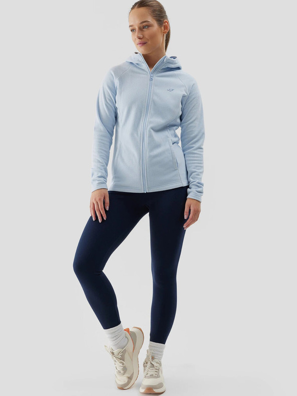 4F 4F Dámska bežná flísová mikina s kapucňou na zips