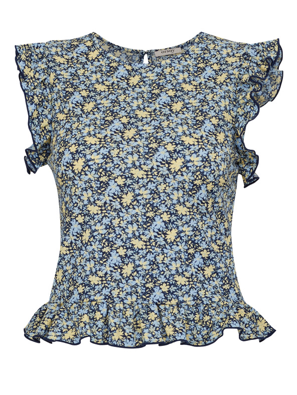 Orsay Tmavomodré dámske tričko s krátkym rukávom ORSAY