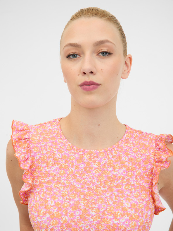 Orsay Ružové dámske tričko s krátkym rukávom ORSAY