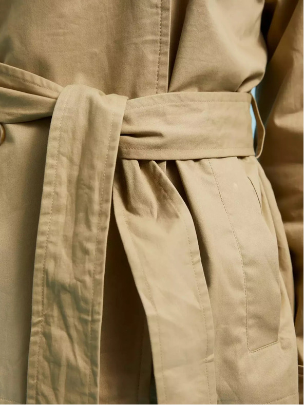 Moodo Béžový dámsky krátky kabát Moodo