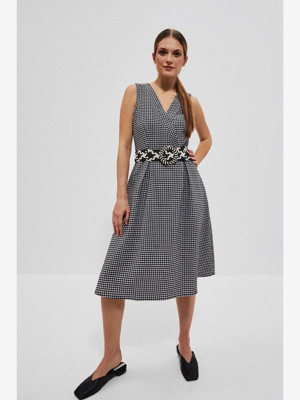 Moodo Bielo-čierny dámsky opasok Moodo