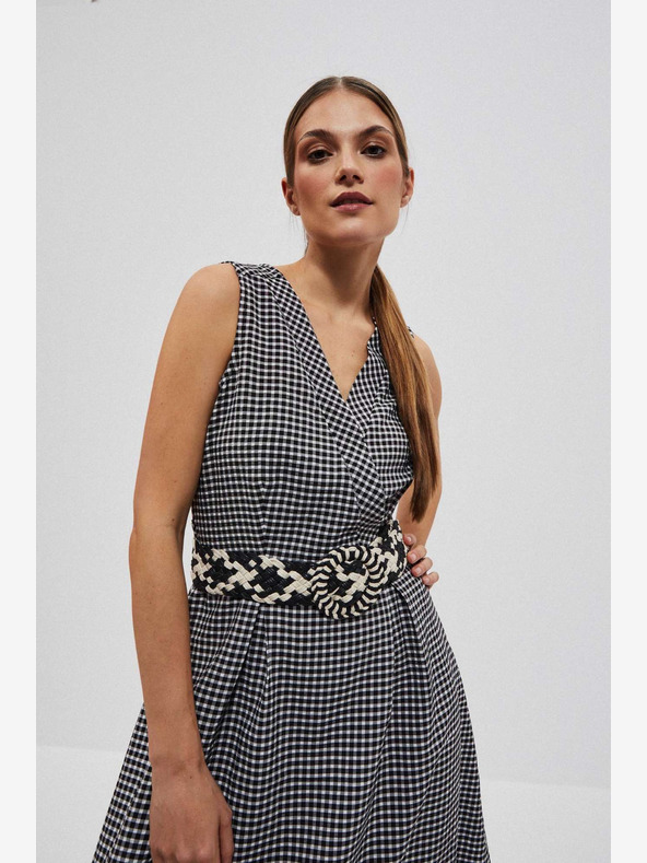 Moodo Bielo-čierny dámsky opasok Moodo