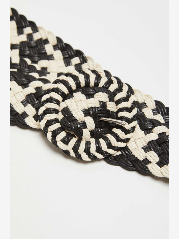 Moodo Bielo-čierny dámsky opasok Moodo