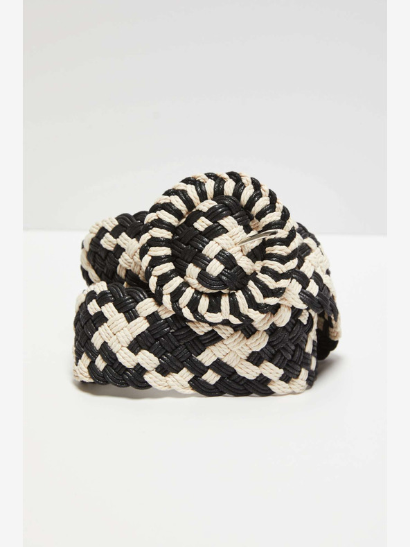 Moodo Bielo-čierny dámsky opasok Moodo