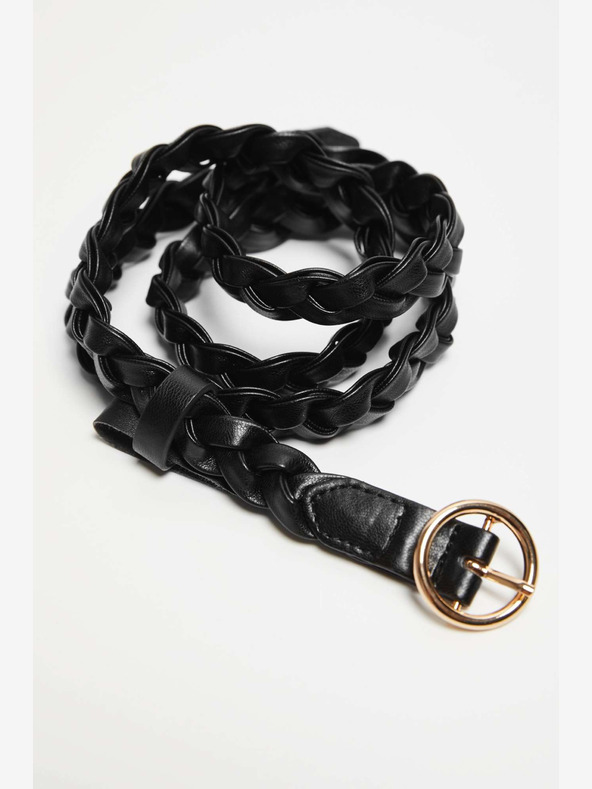 Moodo Čierny dámsky opasok Moodo