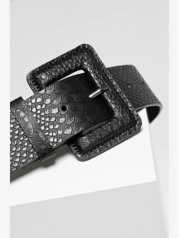 Moodo Čierny dámsky opasok Moodo