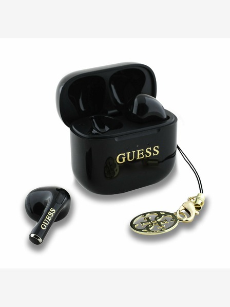 Guess Bezdrôtové slúchadlá čierne Guess Classic