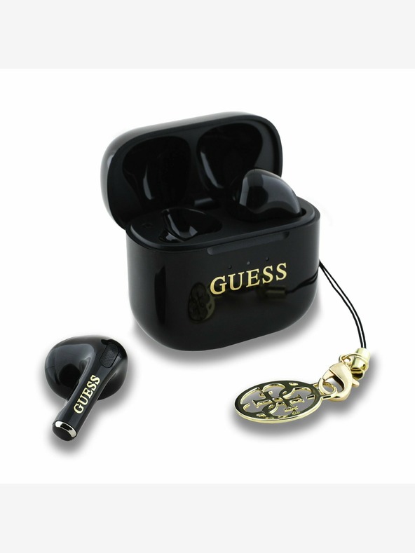 Guess Bezdrôtové slúchadlá čierne Guess Classic