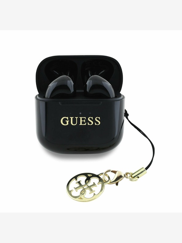 Guess Bezdrôtové slúchadlá čierne Guess Classic