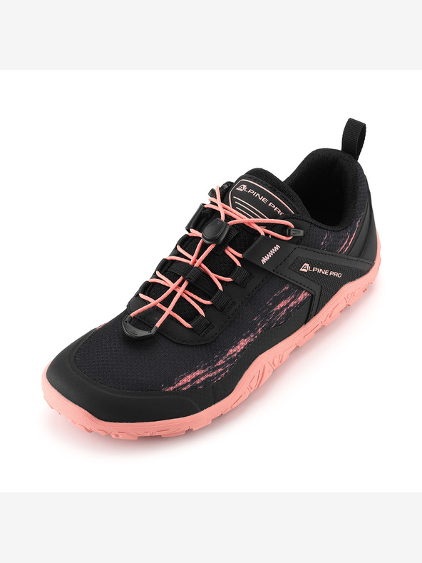 ALPINE PRO Outdoorová barefoot obuv ALPINE PRO BRUHE pink and black