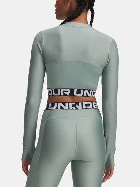 Under Armour Dámske tričko Under Armour HeatGear Rib 1/4 Zip LS