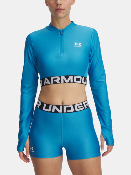 Under Armour Dámske tričko Under Armour HeatGear Rib 1/4 Zip LS