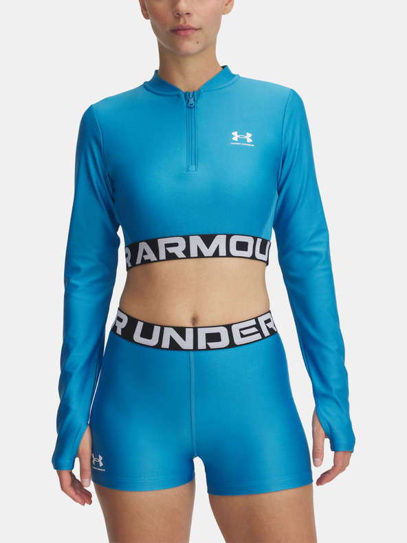 Under Armour Dámske tričko Under Armour HeatGear Rib 1/4 Zip LS