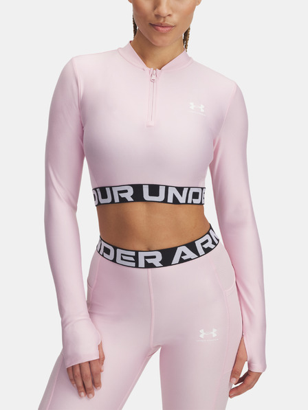 Under Armour Dámske tričko Under Armour HeatGear Rib 1/4 Zip LS