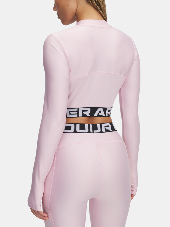 Under Armour Dámske tričko Under Armour HeatGear Rib 1/4 Zip LS