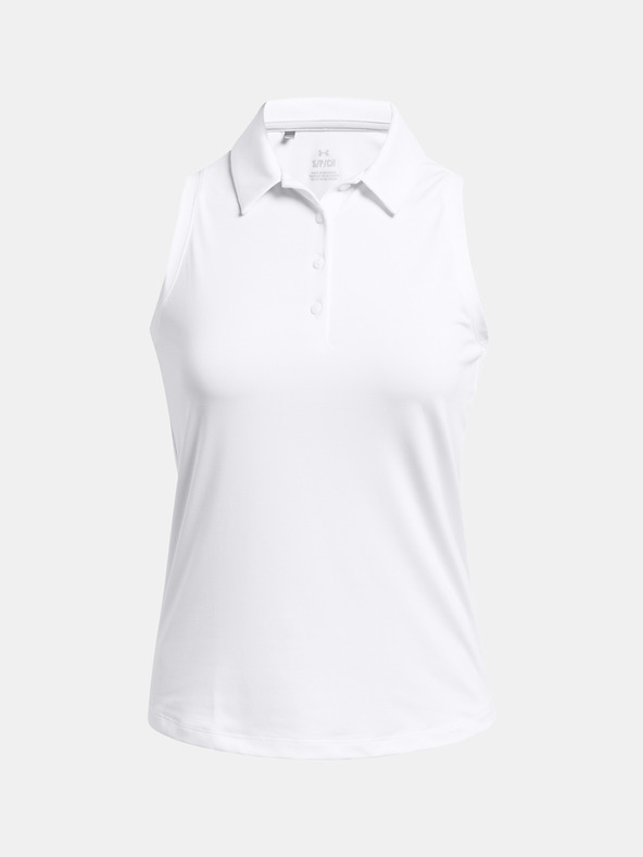 Under Armour Dámske tielko Under Armour UA Playoff SL Polo-WHT