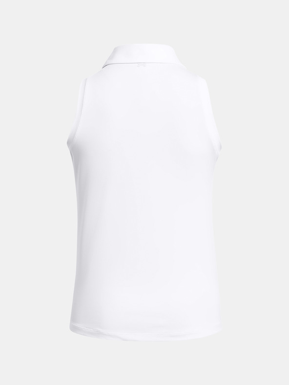 Under Armour Dámske tielko Under Armour UA Playoff SL Polo-WHT