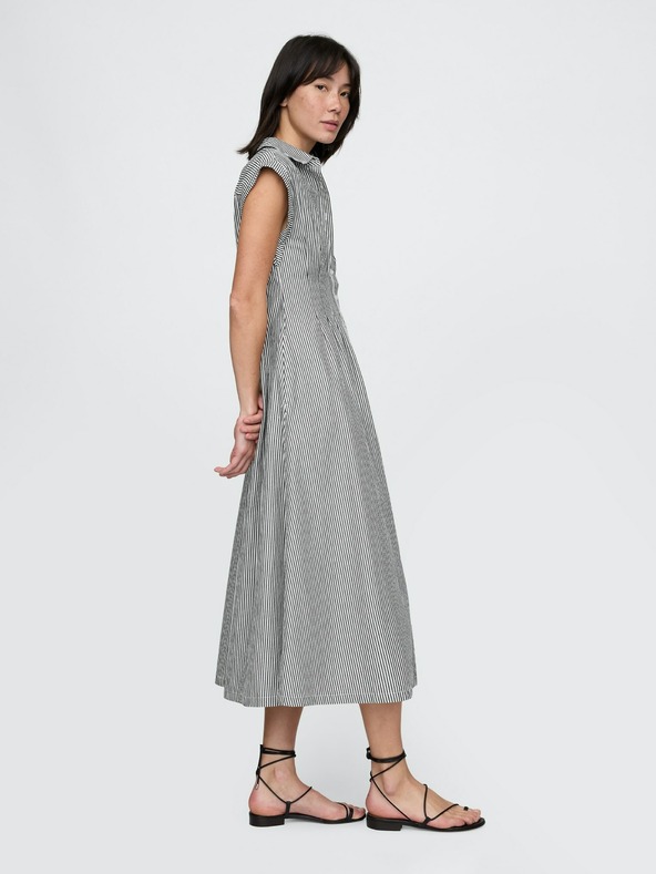 GAP Košeľové popelínové midi šaty GAP