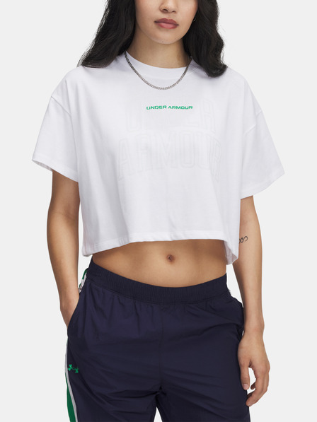Under Armour Dámske tričko Under Armour UA W VARSITY MIX HW SS CROP